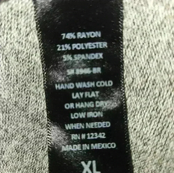 Coin 1804 Womans Long Sleeve Gray Top Size Xl - Picture 14 of 14